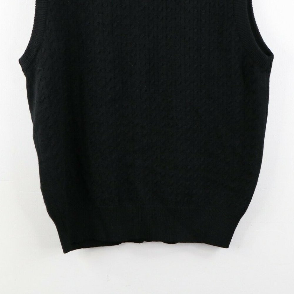 Vintage Rockabilly Wool Cardigan Sweater Vest - Picture 7 of 7